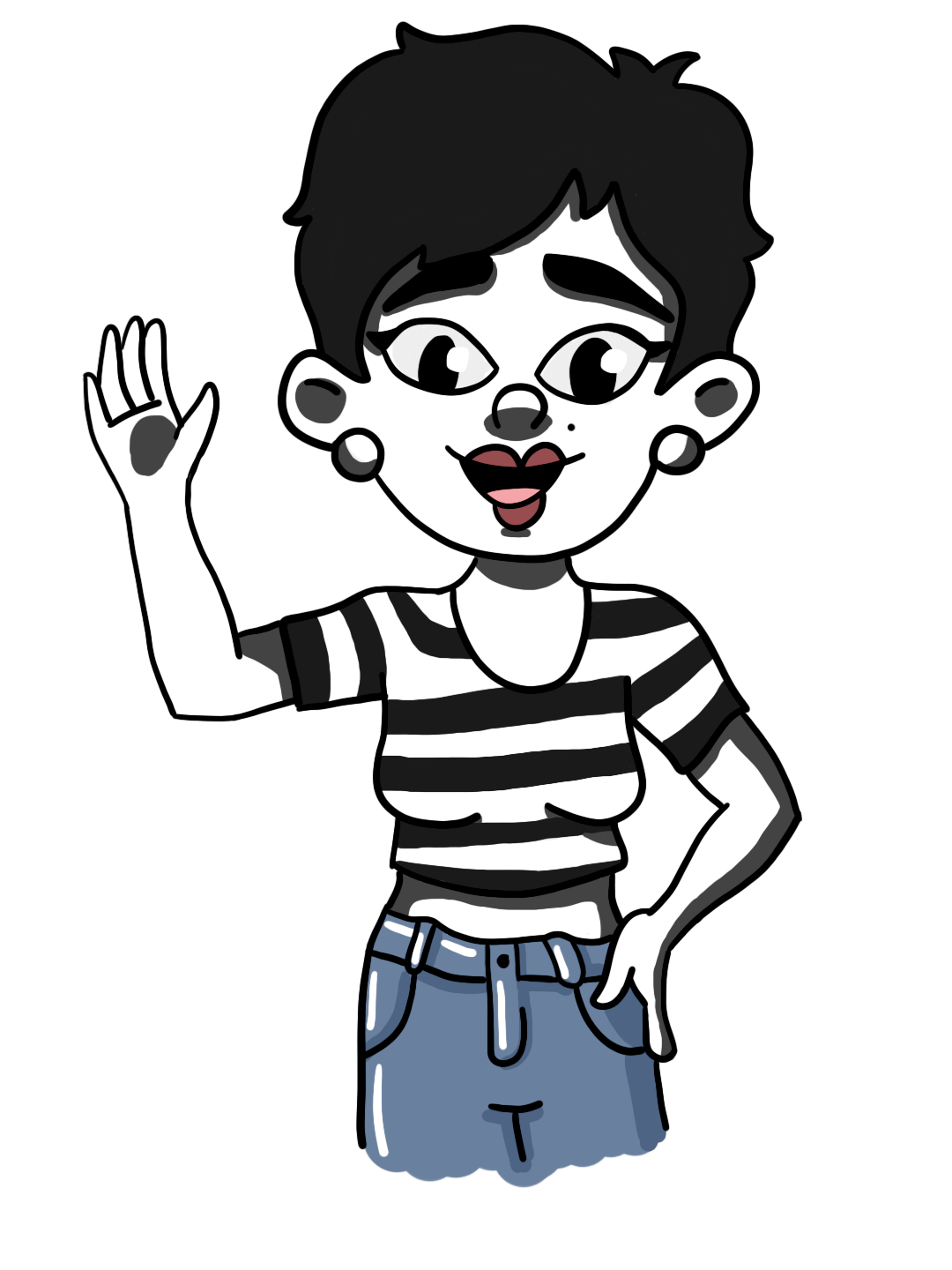 Mascota Anilustra saludando